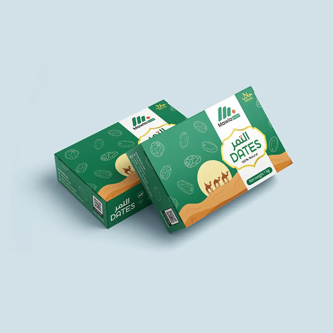 Professional Dates Box Packaging Design for Food Brands