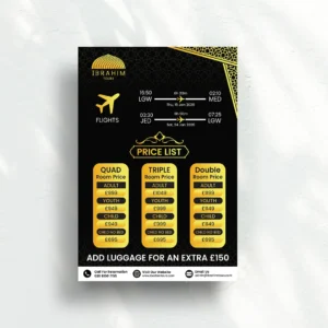 Hajj flyer design