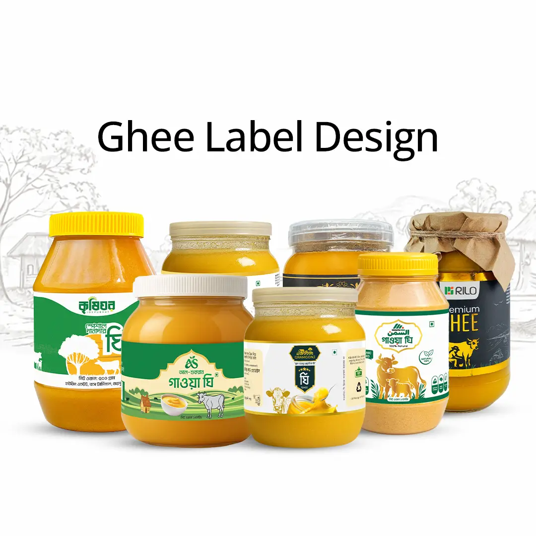 Ghee label design