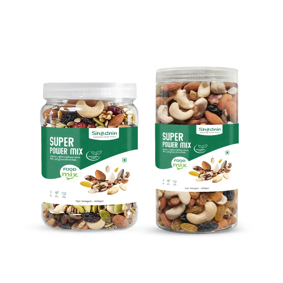 Nuts mix label design