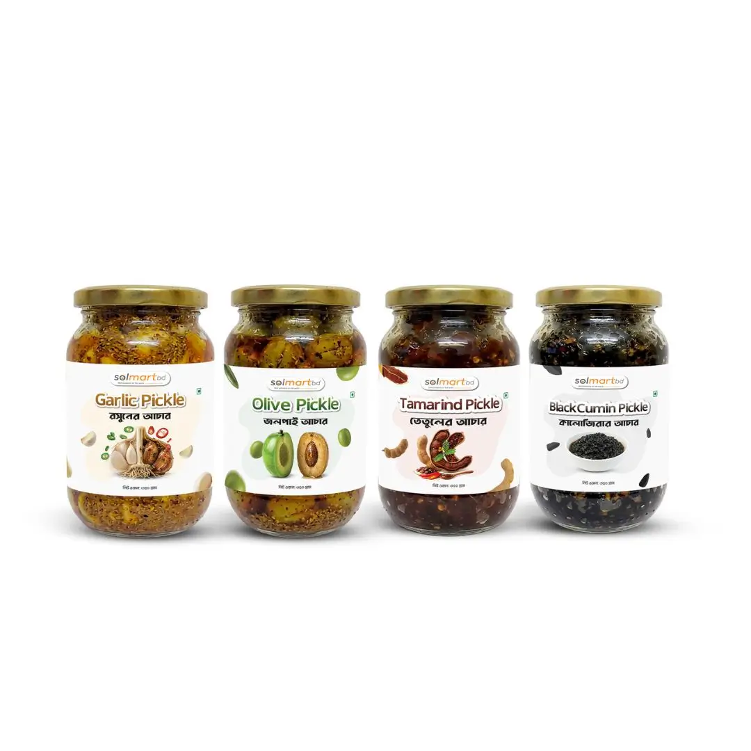 Pickle label design for organic brand