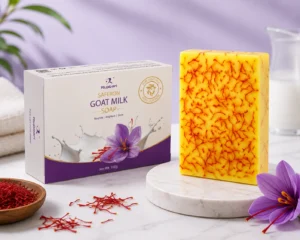 Goat milk soap box packaging design