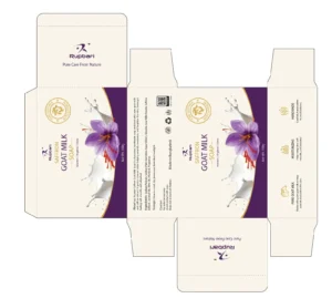 Goat milk soap box packaging design