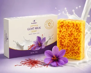 Goat milk soap box packaging design