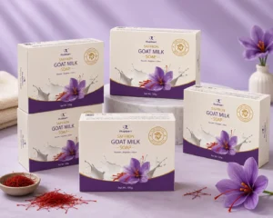 Goat milk soap box packaging design